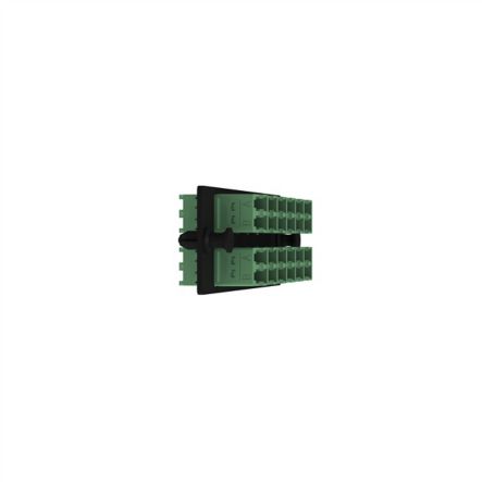 Panduit FAP12WAGDLCZ | Opticom Fiber Adapter Panel, Os2, 12 Lc Duplex, Apc Green