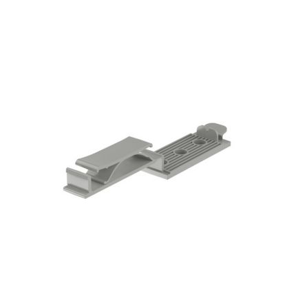 Panduit FCH2-S6-C14 | FCH2-S6-C14 Flat Cable Mount, Gray, PA 6.6, Screw, 2.48x1.03", PK100