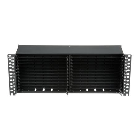 Panduit FLEX4UPN12 | HD Flex Fiber Panel, 4 RU, 6 Port Rails, Black