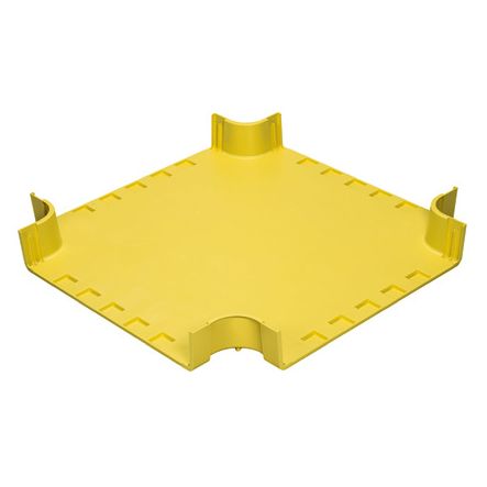 Panduit FRFWC24X4LYL | FIBERRUNNER 4- WAY CROSS, ATTACHES TO 24" X 4" CHANNELS