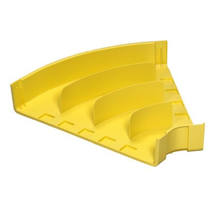 Panduit FRH4524X4LYL | FIBERRUNNER HORIZONTAL FITTING, FOR 24X4 CHANNEL, LSZH
