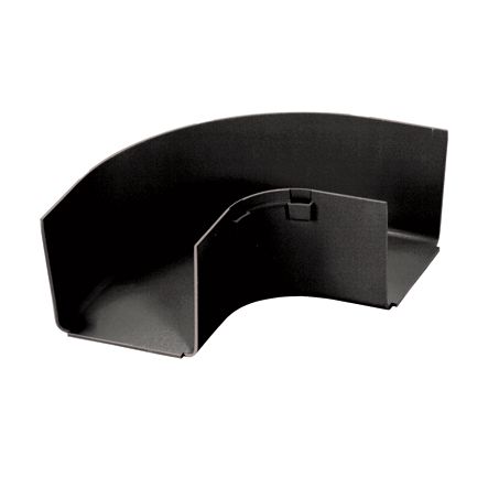 Panduit FRRA4X4LBL | FIBERRUNNER 4" X 4" HORIZONTAL RIGHT ANGLE, LSZH, BLACK