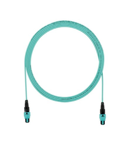 Panduit FRZTP77X001F035 | Fiber Cable, 12F OM4, MPO(F)-MPO(F), Plenum, Aqua, 35ft