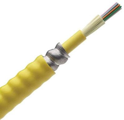 Panduit FSPP91AY | Fiber Cable, 9µm OS2, 144-Fiber, Indoor Armored, Plenum