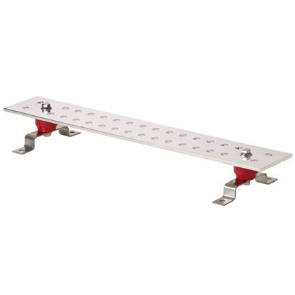 Panduit GB4N0007TPI-1 | StructuredGround GB4N0007TPI-1 Grd Busbar, 7, Copper, Tin-Plated, 0.53" Stud