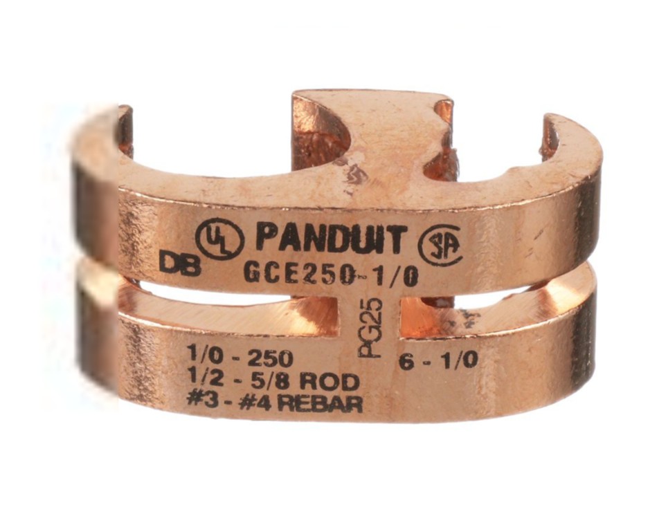 Panduit GCE1/0-1/0-L | Structured Ground E-Style Grounding Connector