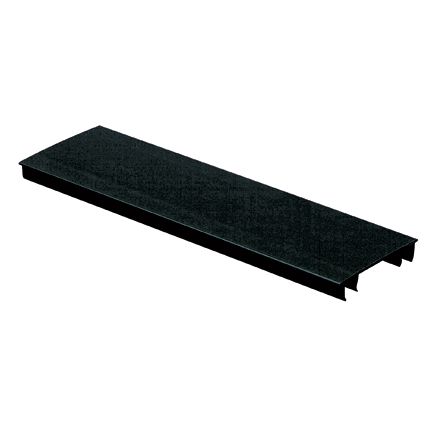 Panduit HC3BL6 Hinged Duct Cover, PVC,3";W X 6’;,Black