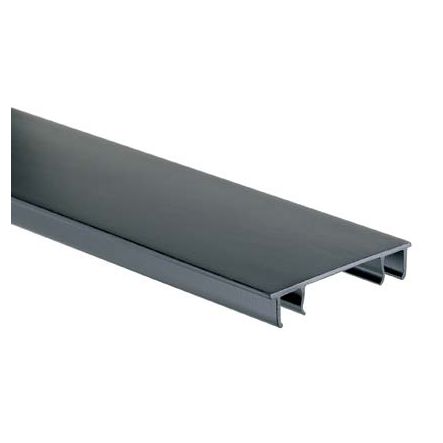 Panduit HC4LG6 Hinged Duct Cover, PVC, 4";W X 6’;, Light Gray, Base and Covers Sold Separately
