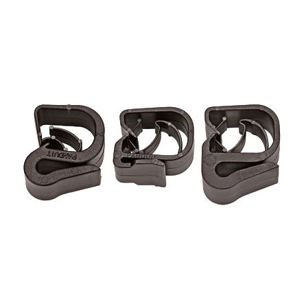 Panduit HCME06Y12-M30 | HCME06Y12-M30 Nylon Edge Clip, Black, PA 6.6, Clip onto Edge, 0.92x0.39", PK1000