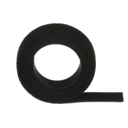Panduit HLSP1.5S-X0 | Hook And Loop Tie, Plenum Strip, 6.0";L (152mm), .75";W (19.1mm), Black, Pack of 10
