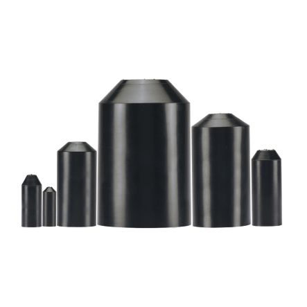 Panduit HSEC0.8-X | Heat Shrink Thick Adhesive End Cap, .8";(20mm), Adhesive Lined Cross-linked Polyolefin, Pack of 10