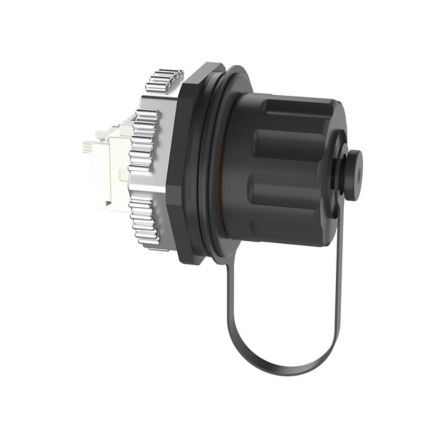 Panduit IAEBH6 | Industrial Cat 6 RJ45 UTP Bulkhead Connector