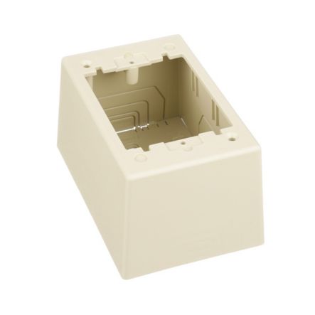 Panduit JBP1DEI | Single Gang Power Rated 2-piece Deep Outlet Box, Electric Ivory