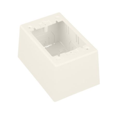 Panduit JBP1DWH | Single Gang Power Rated 2-piece Deep Outlet Box, White