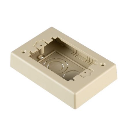 Panduit JBP1EEI | Surface Raceway, Pwr Rated Junct. Box, S/G 2-pc, Elec Ivory