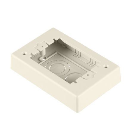 Panduit JBP1EIW | Single Gang Power Rated 2-piece Extension Outlet Box, Off White