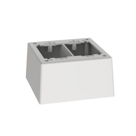Panduit JBP2DWH | Double Gang Power Rated 2-piece Deep Outlet Box, White