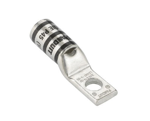 Panduit LCAN4-14-L | Pan-Lug Comp. Lug, 400, Narrow, Tin Plt Copper, Strt, One 0.25" Stud
