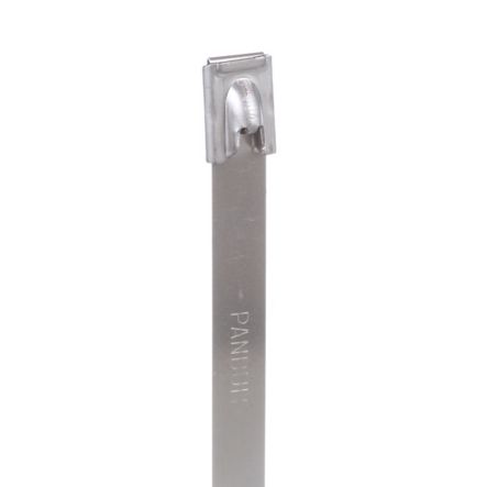 Panduit MLT4H-LP | Pan-Steel MLT4H-LP Cable Tie, SS 304, Heavy, 4" Dia., PK50