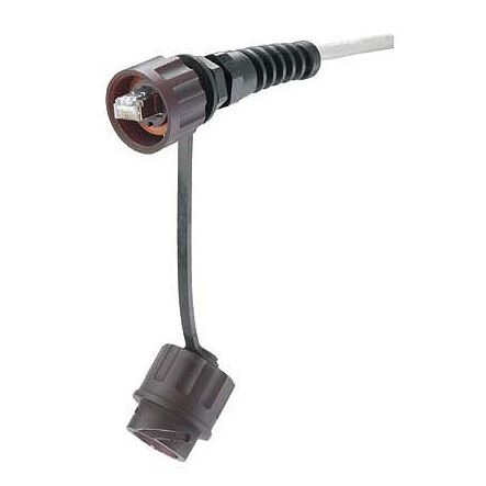 Panduit MPI588T 24 AWG, Category 5e, UTP Modular Plug With Bulkhead