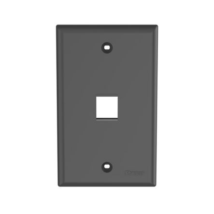 Panduit NK1FNBL | NetKey Faceplate, 1-Port, Black