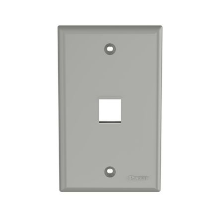 Panduit NK1FNIG | NetKey Faceplate, 1-Port, International Gray