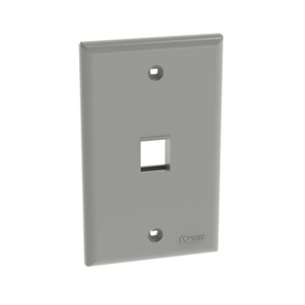 Panduit NK1FNIG | NetKey Faceplate, 1-Port, International Gray