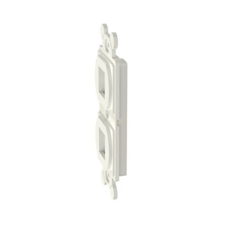 Panduit NK2106MFIW | NK 2-Port, screw mount ";106"; Duplex module frame, Off White