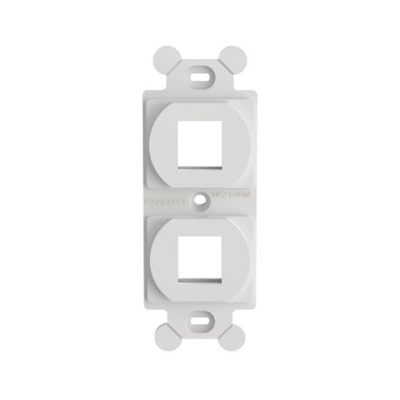 Panduit NK2106MFWH | NK 2-Port, screw mount ";106"; Duplex module frame, White