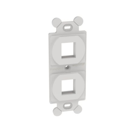 Panduit NK2106MFWH | NK 2-Port, screw mount ";106"; Duplex module frame, White