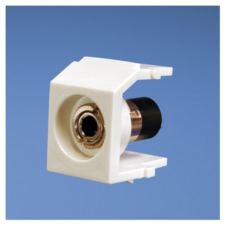 Panduit NK35MSSIW | NetKey 3.5MM Stereo Coupler Module, Solder Type, Off White