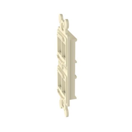 Panduit NK4106MFEI | NK 4-Port screw mount 106 Duplex module frame, Electric Ivory