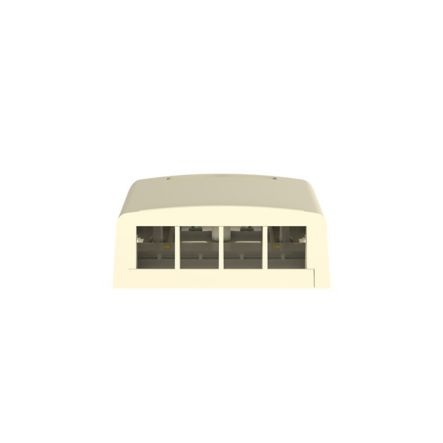 Panduit NK4BXEI-AY | NK 4-Port Surface Mount Box, Electric Ivory
