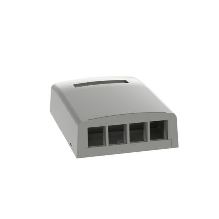 Panduit NK4BXIG-AY | NetKey Surface Mount Box 4 Position