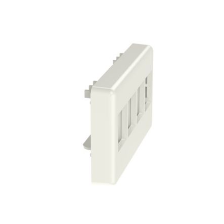 Panduit NK4MFIG | NetKey 4 Position Modular Furniture Faceplate, International Gray