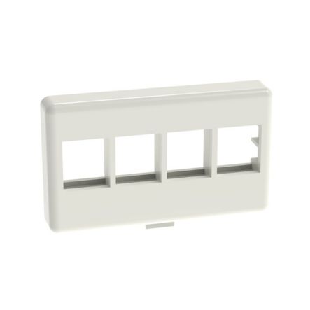Panduit NK4MFIW | NK 4-Port, Modular Furniture Faceplate, Off White