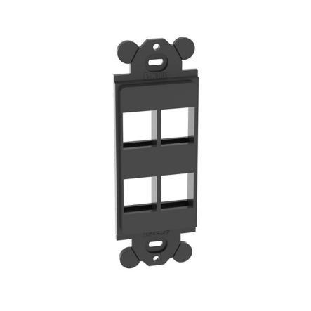 Panduit NK4RMFBL NK 4-Port, Screw Mount Module Frame, Black