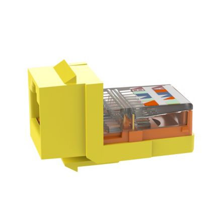Panduit NK5E88MYLY | NK Category 5e leadframe Jack module, Yellow
