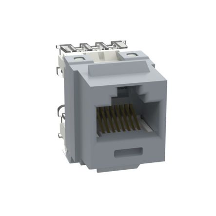 Panduit NK688MIG-Q | NetKey Cat 6 Punchdown Jack, Int'l Gray - Pack of 25