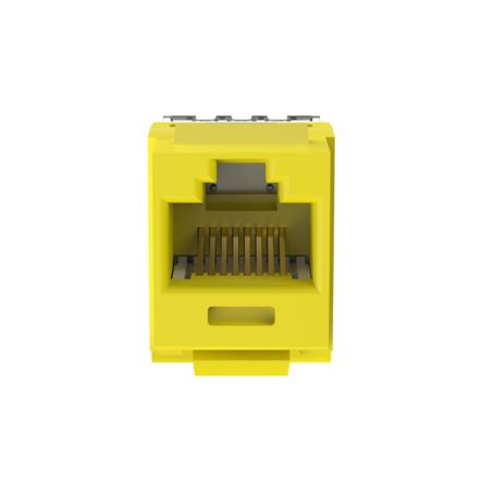 Panduit NK688MYL-Q | NetKey Cat 6 Punchdown Jack, Yellow - Pack of 25