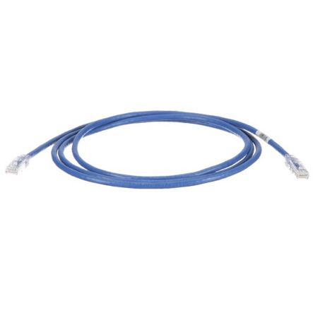 Panduit NK6PC7BUY | NetKey Cat 6 24 AWG UTP Patch Cord, 7 ft, Blue