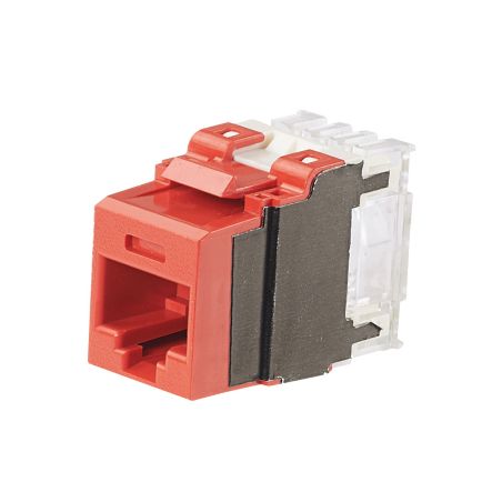 Panduit NK6X88MRD | Netkey Cat 6A Punchdown Jack, Red