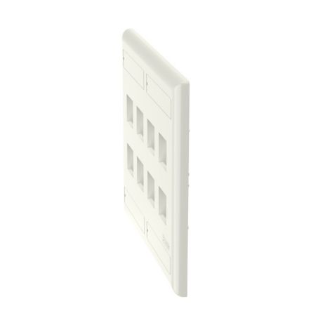 Panduit NK8FWH | Flush Mount Screw-on Faceplates With Labeling, White