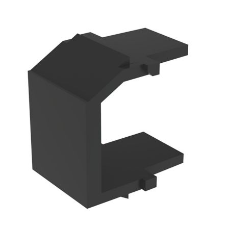 Panduit NKBMBL-X | NetKey Blank Keystone Module, 1 Port, Black