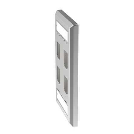 Panduit NKF4S | NK 4-port, single gang, stainless steel, vertical faceplate