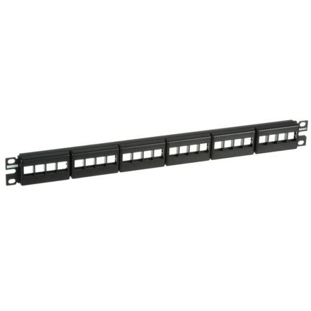 Panduit NKFP24Y NK Modular Patch Panel, Flat, 24 Port, 1 RU