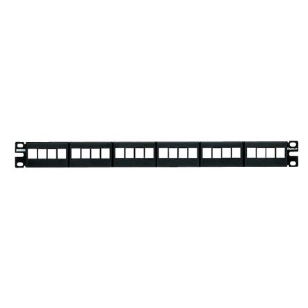 Panduit NKFP24Y NK Modular Patch Panel, Flat, 24 Port, 1 RU