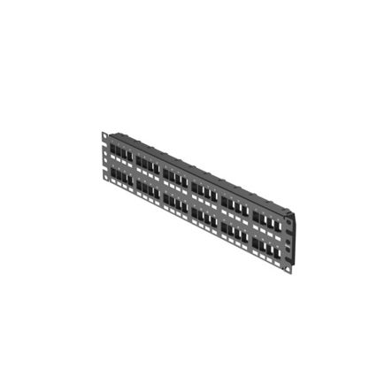 Panduit NKPP48FMY NK Modular Patch Panel, Flat, Flush Mount, 48 Port, 2 RU