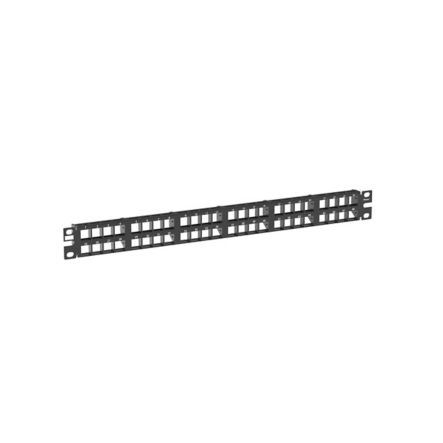 Panduit NKPP48HDY | NetKey Patch Panel, 48 Port, 1 RU, BL
