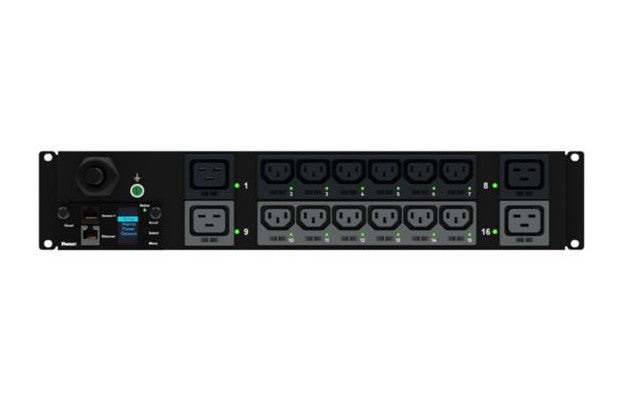 Panduit P16E26M | SmartZone G5 Monitored/Switched PDU, 32A 1-Phase 2U, 12×C13 & 4×C19, 3m Cord, IEC 60309 Input